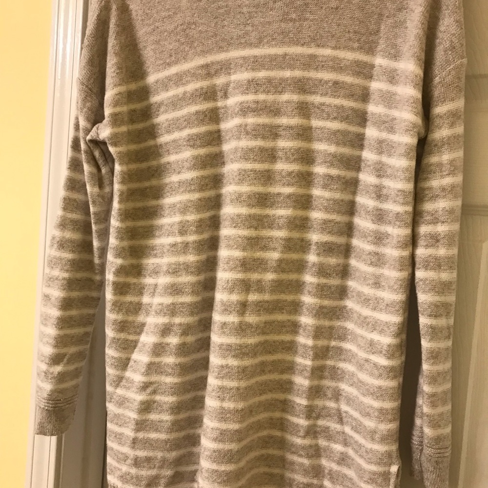 Gray and White; Love Crazy Sweater!